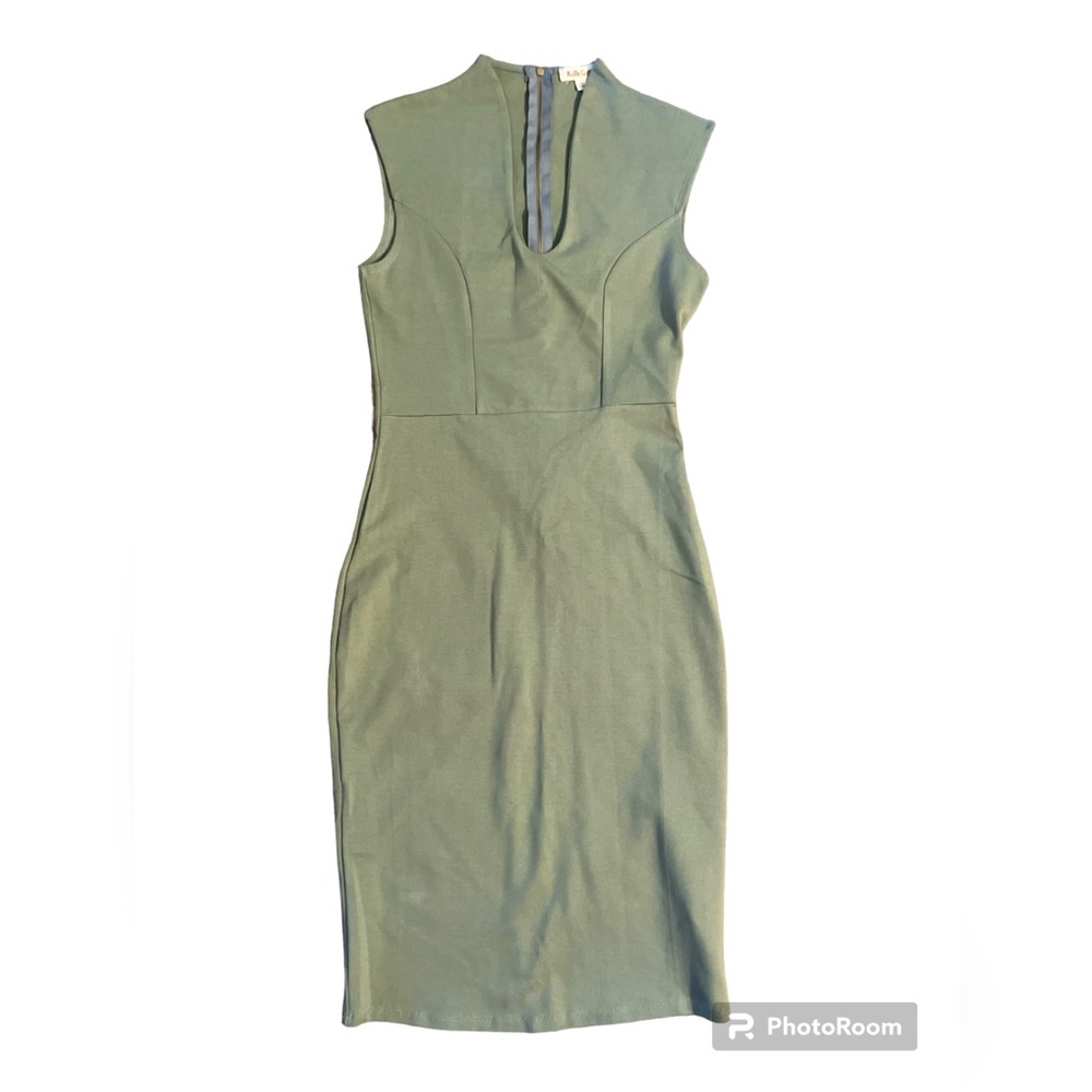 Sage Colored BodyCon Mid-length Dress Size Medium
